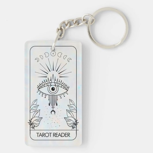 Mystical Evil Eye Celestial Tarot Holographic Schlüsselanhänger (Rückseite)