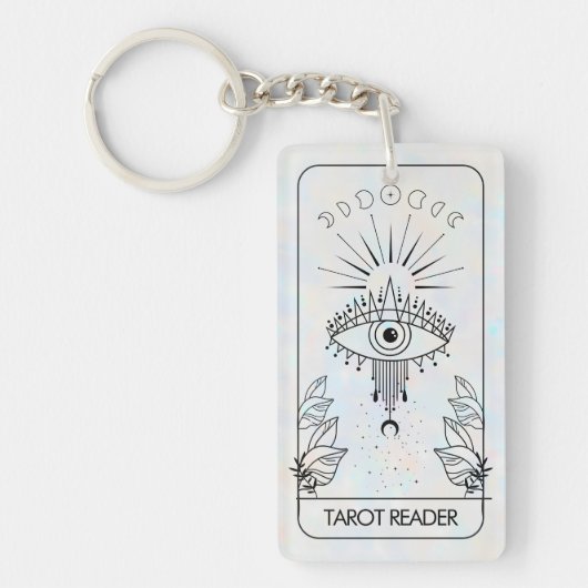Mystical Evil Eye Celestial Tarot Holographic Schlüsselanhänger (Vorderseite)