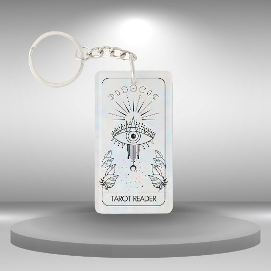 Mystical Evil Eye Celestial Tarot Holographic Schlüsselanhänger