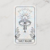 Mystical Evil Eye Celestial Tarot Holographic Visitenkarte (Vorderseite)