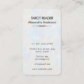 Mystical Evil Eye Celestial Tarot Holographic Visitenkarte (Rückseite)