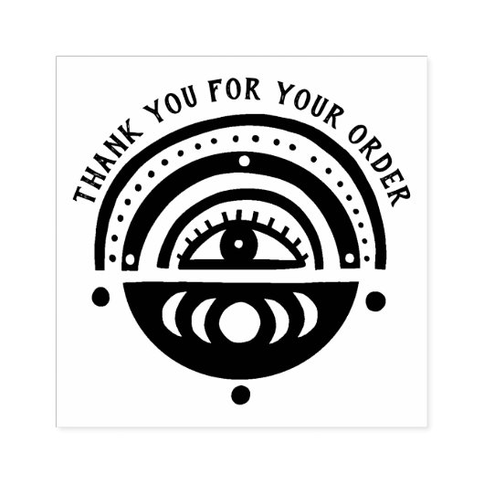 Mystical Eye Boho Order dank Personalisierter Cust Gummistempel (Prägung)