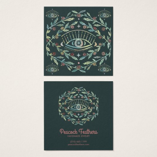 Mystical Eye Earring Necklace Juwelier Display Car (Vorne & Hinten)