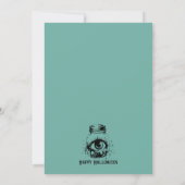 Mystical Eye Fortune Spooky Mint Halloween-Party Einladung (Rückseite)
