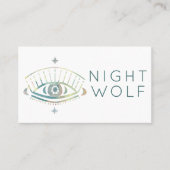 Mystical Eye Magical Boho farbenfroher Chic Visitenkarte (Vorderseite)