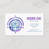 Mystical Eye Magical Elegante Visitenkarte (Rückseite)