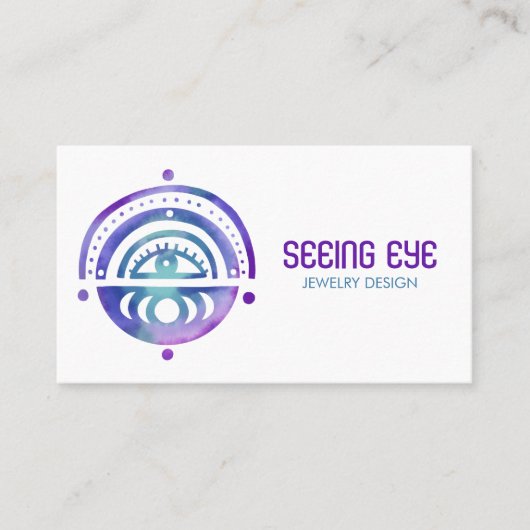 Mystical Eye Magical Elegante Visitenkarte (Vorderseite)