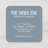 Mystical Eye Moons Rainbow Magic Boho Quadratische Visitenkarte (Rückseite)