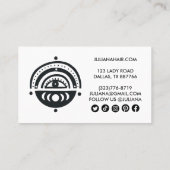 Mystical Eye Moons Rainbow Magische Boho Icons Rabattkarte (Rückseite)