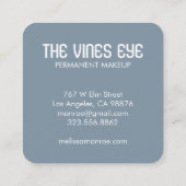 Mystical Eye Rose Reben Magischer Boho Quadratische Visitenkarte (Rückseite)