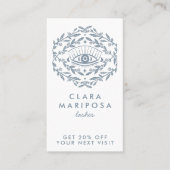 Mystical Eye Rose Vines Boho Beauty Illustriert Rabattkarte (Vorderseite)