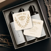 Mystical Eye & Vines Elegante Boho Bestellung Viel Quadratische Visitenkarte