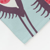 Mystical Eyes Pattern - Psychedelisches Trippy-Des Fleecedecke (Ecke)