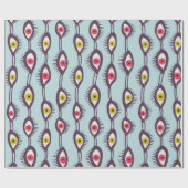 Mystical Eyes Pattern - Psychedelisches Trippy-Des Geschenkpapier (Flach)