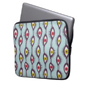 Mystical Eyes Pattern - Psychedelisches Trippy-Des Laptopschutzhülle (Vorderseite Links)