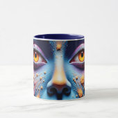 Mystical Face Art Can Cooler Tasse (Zentrum)