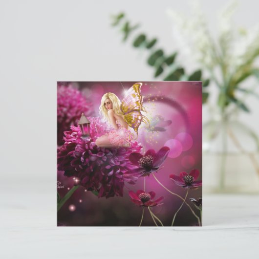 Mystical Fairy Garden Card (Stehend Vorderseite)