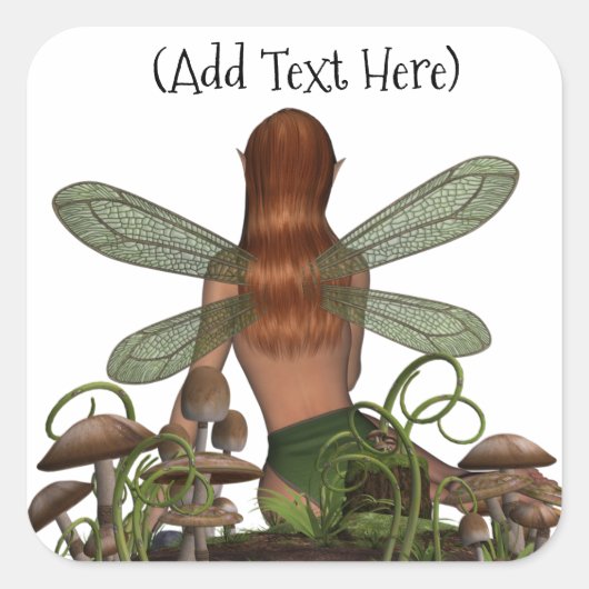 Mystical Fairy Perosnalized Aufkleber (Vorderseite)