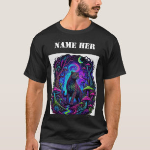 Mystical Fantas Leopard Wald-Abenteuer-T-Shirt T-Shirt