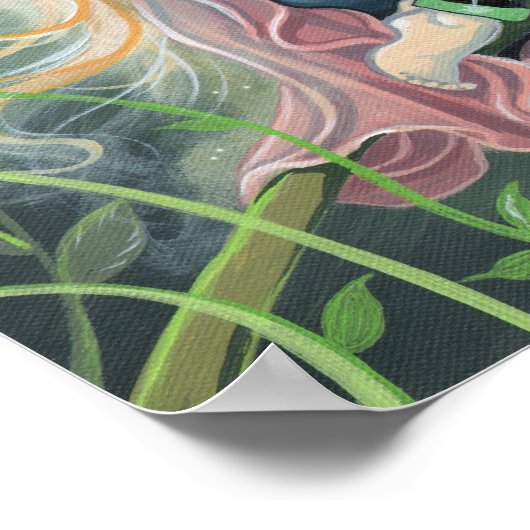 Mystical Fantasy Fairy Art Poster (Ecke)