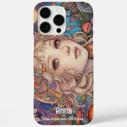 Mystical Fantasy Girl - Custom Magic Case-Mate iPhone Hülle (Rückseite)