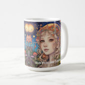Mystical Fantasy Girl - Custom Magic Kaffeetasse (VorderseiteRechts)