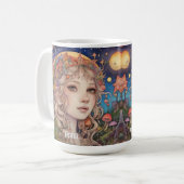 Mystical Fantasy Girl - Custom Magic Kaffeetasse (Vorderseite Links)