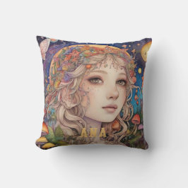 Mystical Fantasy Girl - Custom Magic Kissen
