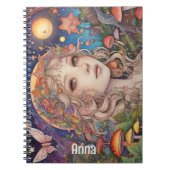 Mystical Fantasy Girl - Custom Magic Notizblock (Vorderseite)
