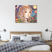 Mystical Fantasy Girl - Magisch Leinwanddruck (Insitu (Schlafzimmer))