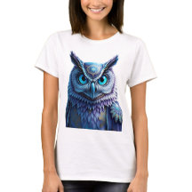 Mystical Fantasy Owl T-Shirt | Spiritual Mandala