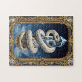 Mystical Fantasy Snake & Crystal Alchemy Vintage Puzzle (Horizontal)