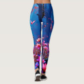 Mystical Fantasy Unicorn Art Leggings (Rückseite)
