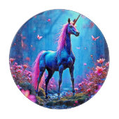 Mystical Fantasy Unicorn Art Schneidebrett (Vorderseite)