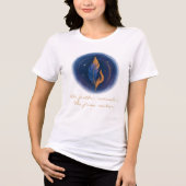 Mystical Feather and Flame Tri-Blend Shirt (Vorderseite)