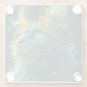 Mystical Feline Glasuntersetzer (Rückseite)