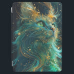 Mystical Feline iPad Air Hülle<br><div class="desc">Wrap dein iPad in einen Mantel der Mystik mit unserem Cover 'Mystische Feline'. Dieses auffallende Design, das das ätherische Katzenbild vor einem kosmischen Hintergrund zeigt, ist nicht nur eine Schutzschicht, sondern ein Tor zu einer Welt der Fantasie und Vorstellungskraft, die die schlanke Technologie Ihres Gerätes mit einer Touch von anderen...</div>