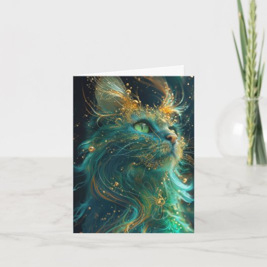 Mystical Feline Karte (Vorderseite)