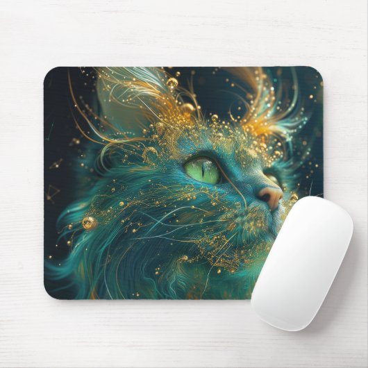 Mystical Feline Mousepad (Mit Mouse)