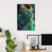 Mystical Feline Poster (Heimbüro)