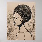 Mystical Feminine African Vibe Poster (Vorne)