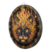 Mystical Fire Cat Mandala Design Dartscheibe (Vorderseite rechts)