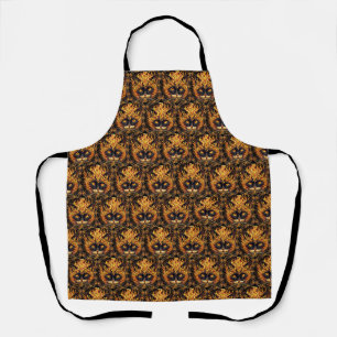 Mystical Fire Cat Mandala Design Schürze