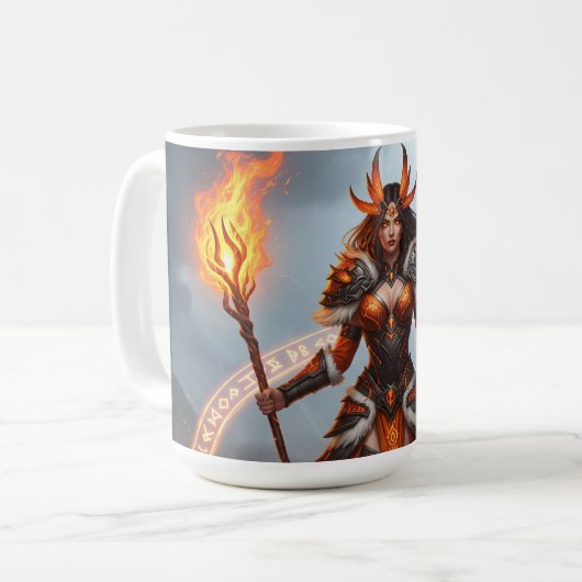 Mystical Fire Shaman Mug Kaffeetasse (Vorderseite Links)