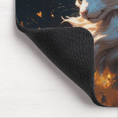 Mystical Flame Cat Familiar Mousepad (Ecke)