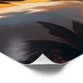 Mystical Flame Cat Familiar Poster (Ecke)