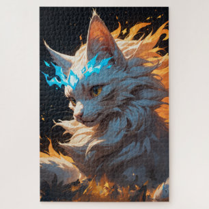 Mystical Flame Cat Familiar Puzzle