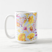 Mystical Floral Monogram Lilac blüht Kaffeetasse (Links)