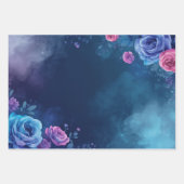 Mystical Floral Rose Flatwrap, Mystical Pattern Geschenkpapier Set (Vorderseite 3)