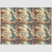 Mystical Forest Alice and Mushrooms Decoupage Seidenpapier (Vorderseite)